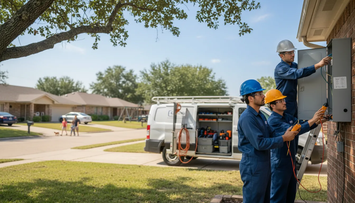 Certified electrician providing emergency electrical services in Monona, IA